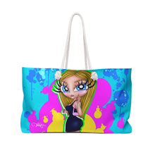 Load image into Gallery viewer, Amorah Blue Eyes Weekender Bag
