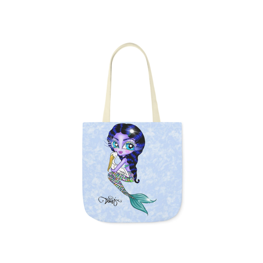 Bright Eyes Mermaid Canvas Tote Bag (AOP)