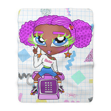 Cargar imagen en el visor de la galería, 80&#39;s Dial Up Phone BB Sherpa Fleece Blanket
