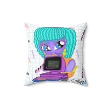 Load image into Gallery viewer, 80&#39;s Computer BB Spun Polyester Square Pillow
