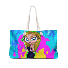 Load image into Gallery viewer, Amorah Blue Eyes Weekender Bag
