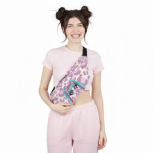 Load image into Gallery viewer, Pink Cheetah Print Tootsie Doll Fanny Pack — Cute Pink Waist Bag
