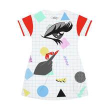 Load image into Gallery viewer, 80&#39;s Retro Vampire BB T-Shirt Dress
