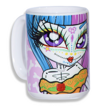 Load image into Gallery viewer, Day of the Dead Tootsie 15oz Ceramic Mug
