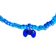 Load image into Gallery viewer, Blue Game Controller and Evil Eye Necklace CKDCi2202126
