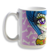 Load image into Gallery viewer, Day of the Dead Tootsie 15oz Ceramic Mug
