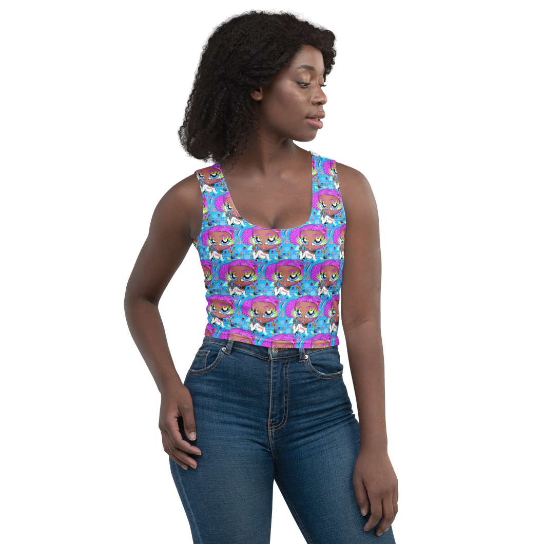 Dial Up 80's Phone BB Crop Top