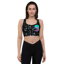 Load image into Gallery viewer, 80s Computer BB Longline sports bra
