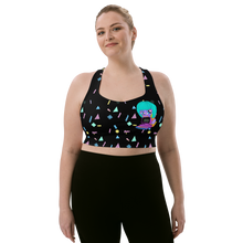Load image into Gallery viewer, 80s Computer BB Longline sports bra
