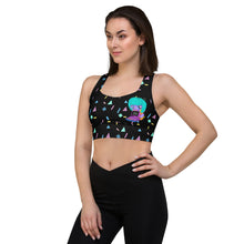 Load image into Gallery viewer, 80s Computer BB Longline sports bra
