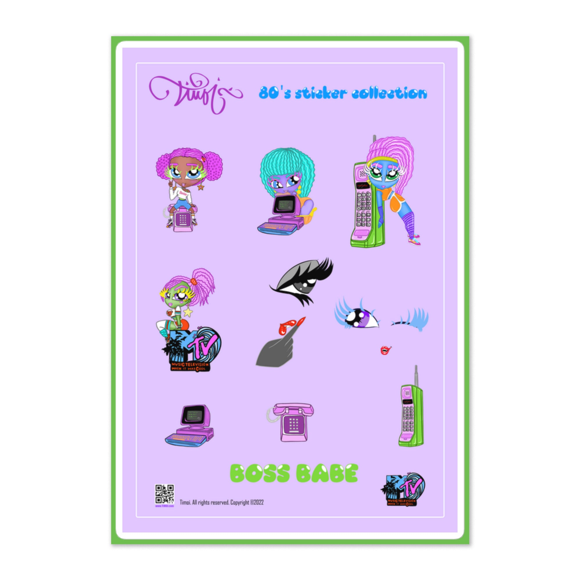 Sticker Timo Timoi's 80's Sticker Collection Sticker sheet – TIMOI