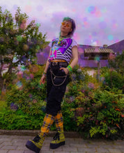 Load image into Gallery viewer, Carolina All-Over Print Crop Tee
